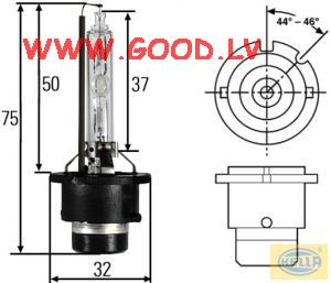 Ksenona spuldze Osram D2S