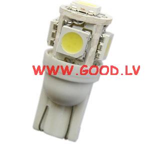  T10-WG-5SMD-W (2 gab.)