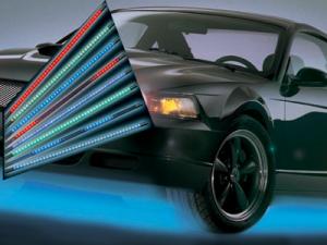 LED diou apgaismojms zem auto - daudzkrsu